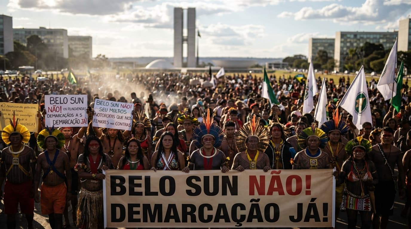 7,000 Indigenous Rally in Brasilia Against Land Grabs and Belo Sun Gold Mine