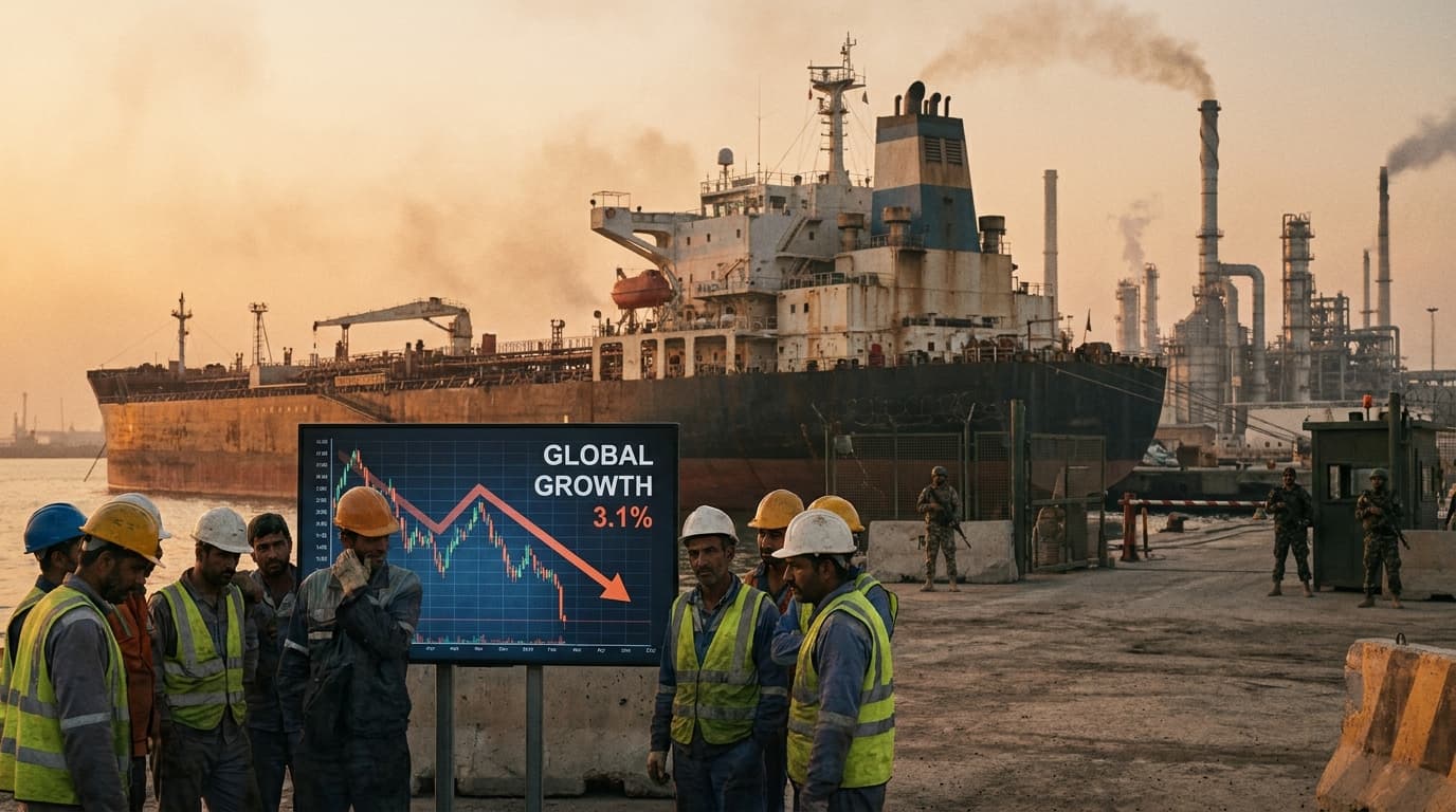 IMF Cuts 2026 Global Growth to 3.1%, Inflation to 4.4% on Iran War Energy Shock