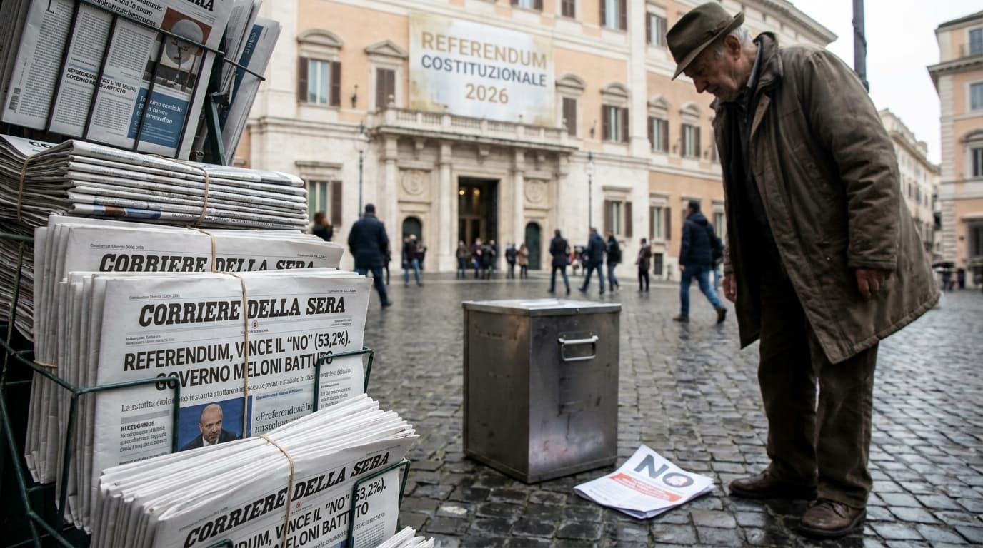Italian Referendum Rejects Judicial Reform 53.2% to 46.8% on March 22-23 2026