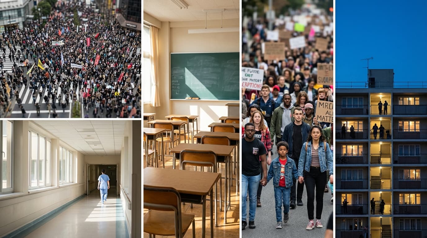 8 Million No Kings Protesters in 3300 Sites, Dow Surges 1300 Points on US-Iran Ceasefire