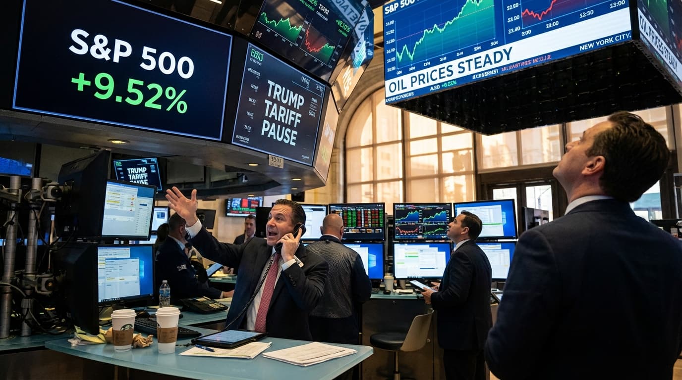 Fed Minutes Flag Iran Risks; Trump Pauses Tariffs Triggering S&P 9.52% Surge