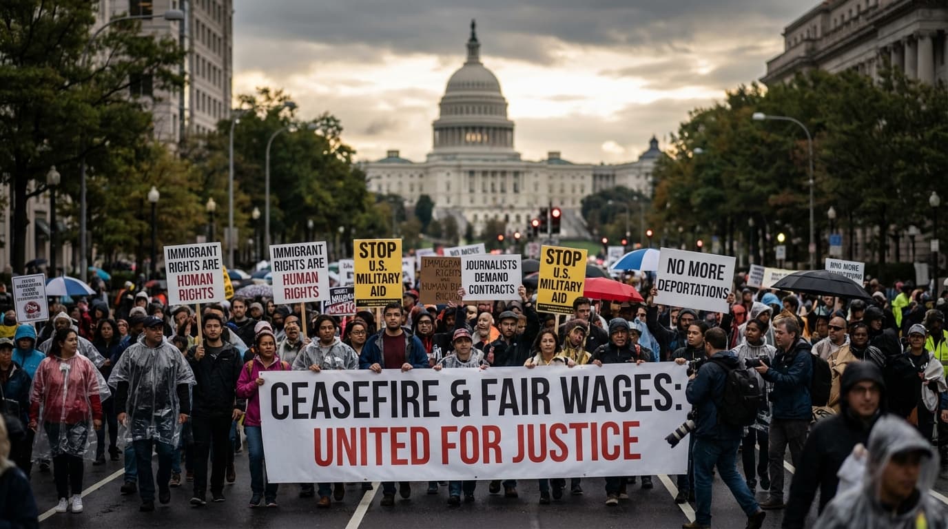 U.S. Faces Escalating Wave of Mass Protests Over Immigration, Regional Conflicts, Labor Rights