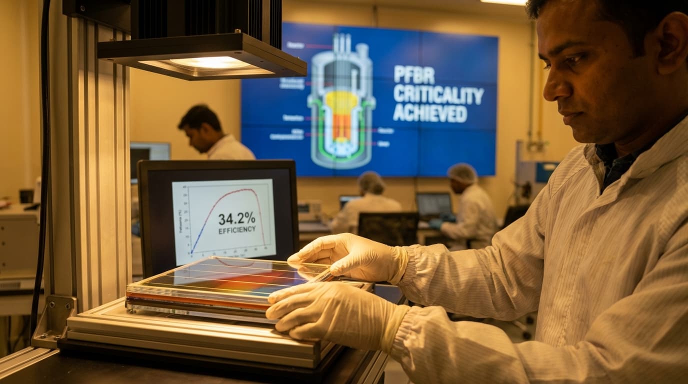 India’s Nuclear Milestone and Solar Efficiency Surge Signal Accelerating Clean Energy Race