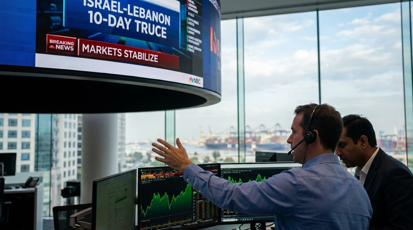 Israel-Lebanon 10-Day Truce Stabilizes Markets as China Hits 5% Growth Amid Iran War