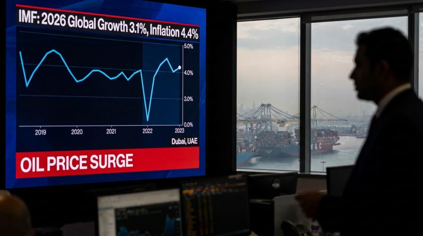 IMF Cuts 2026 Global Growth to 3.1%, Inflation to 4.4% on Middle East Oil Shock