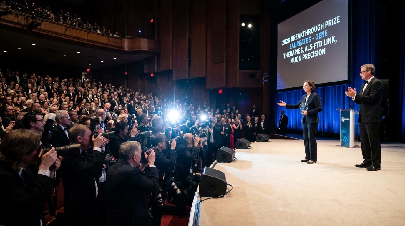 2026 Breakthrough Prizes Award $3M Each for Gene Therapies, ALS Link and Muon Precision at 127 ppb